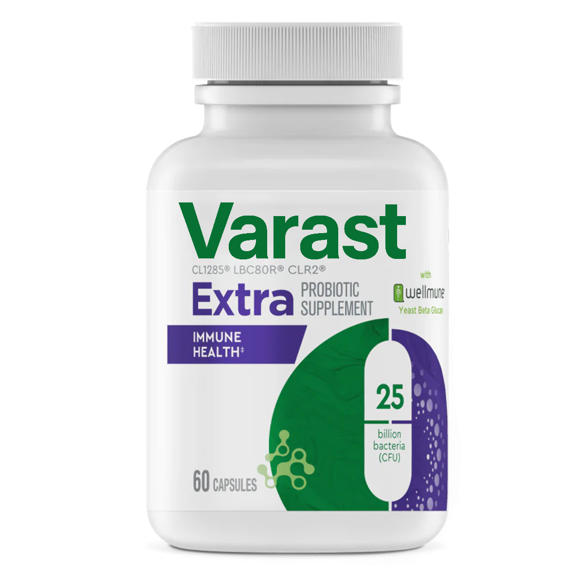Varast Immune Support Probiotic Capsules with Wellmune®